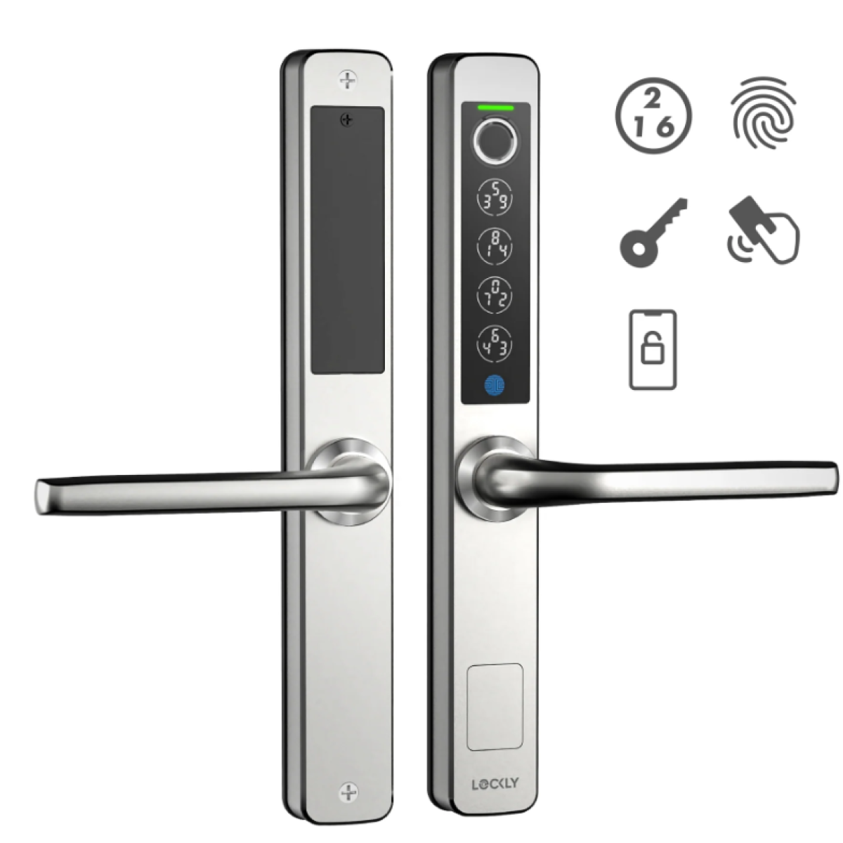 Lockly PGD228FSWSS-138 Guard Athena 智能電子門鎖 (不鏽鋼) (推拉門插芯鎖)